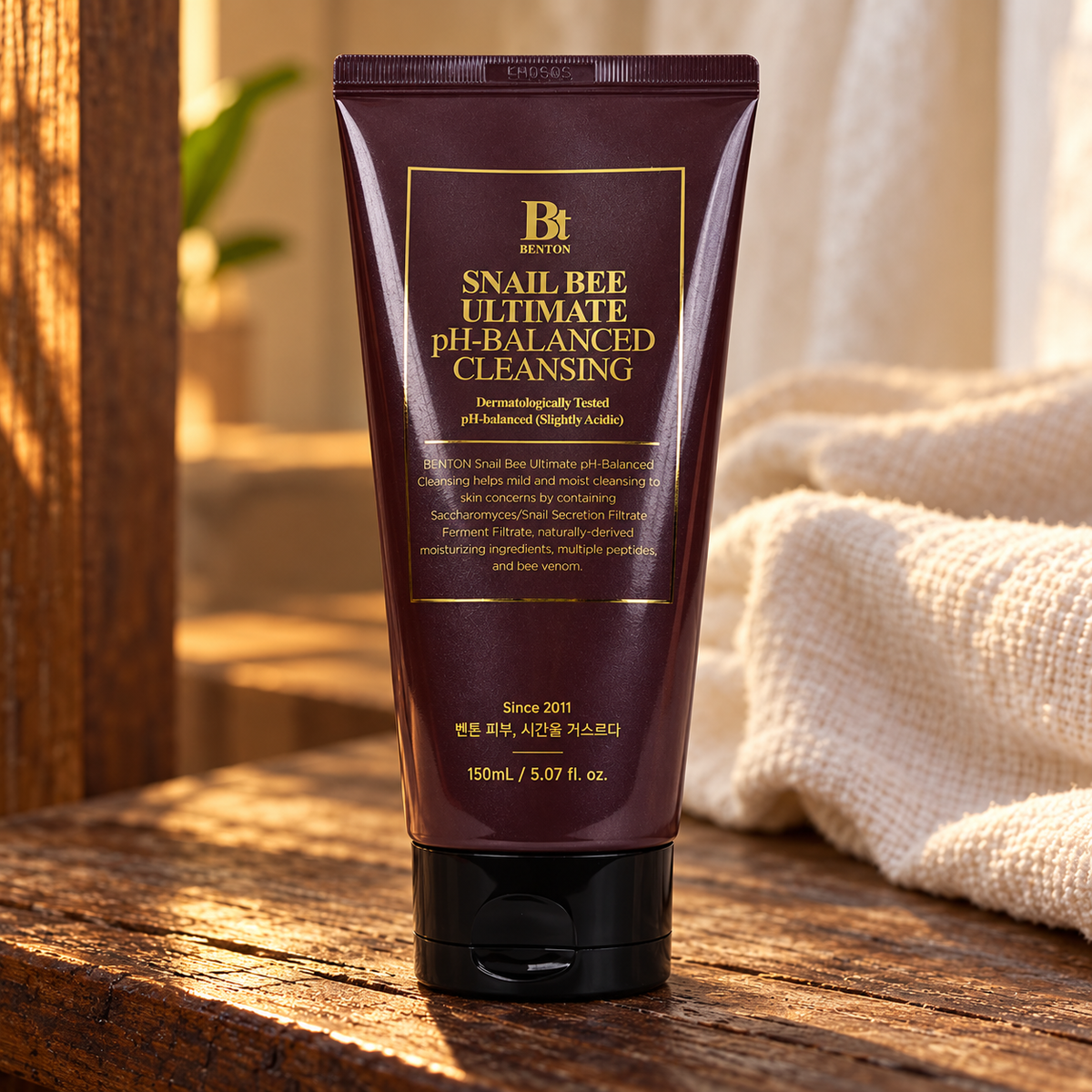 Benton Snail Bee Ultimate Ph-Balanced Cleansing 150 ml – atmosférická fotografie – MrRizz