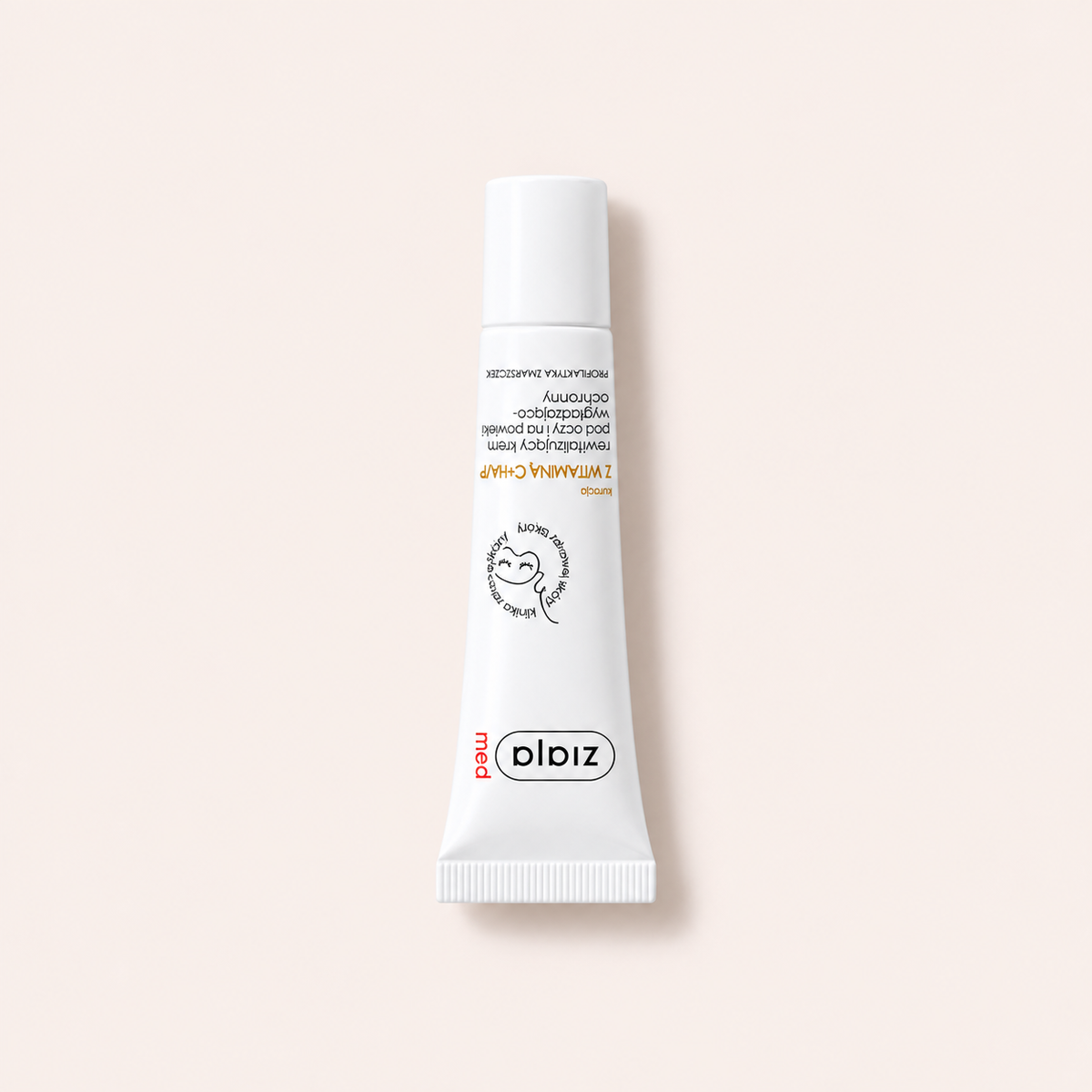 Oční krém Ziaja Med Dermatological Treatment Revitalizing 15 ml na béžovém pozadí – MrRizz